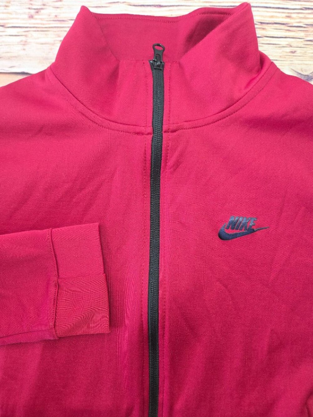Nike Mens Red Full-Zip Sweatshirt Size Medium